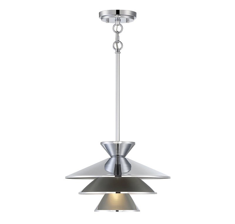 Meridian (M70096CH) 1-Light Pendant in Chrome