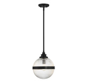 Meridian (M70100MBK) 1-Light Mini Pendant in Matte Black