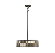 Meridian (M70108ORB) 3-Light Pendant in Oil Rubbed Bronze