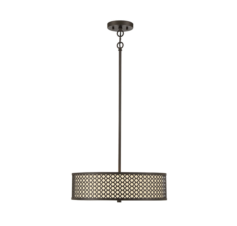 Meridian (M70108ORB) 3-Light Pendant in Oil Rubbed Bronze