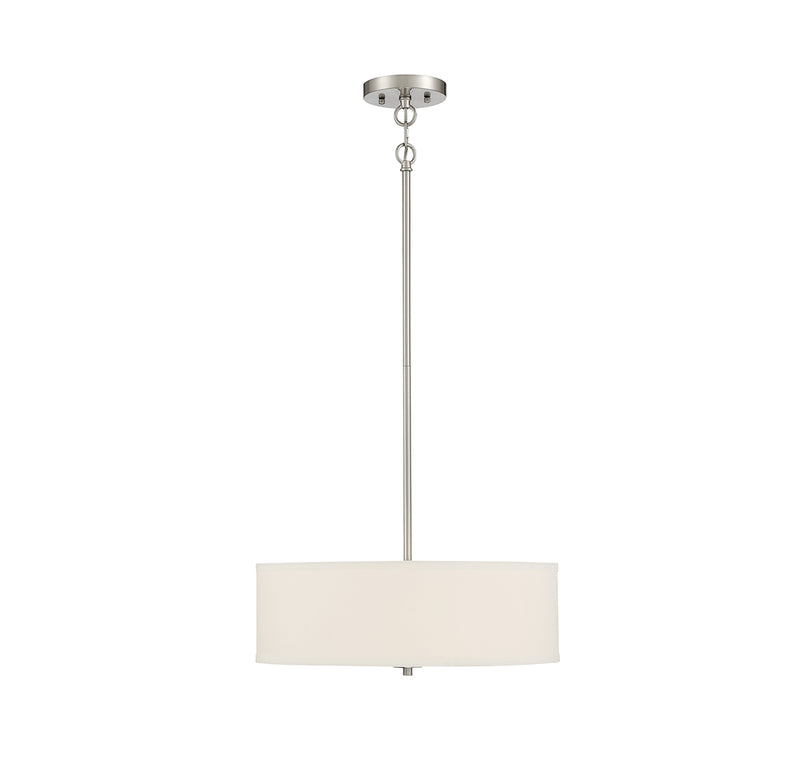 Meridian (M70109BN) 3-Light Pendant in Brushed Nickel