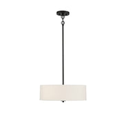 Meridian (M70109MBK) 3-Light Pendant in Matte Black