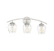 3-Light Bathroom Vanity Light in Brushed Nickel