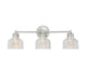 3-Light Bathroom Vanity Light in Brushed Nickel