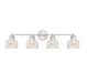 4-Light Bathroom Vanity Light in Brushed Nickel