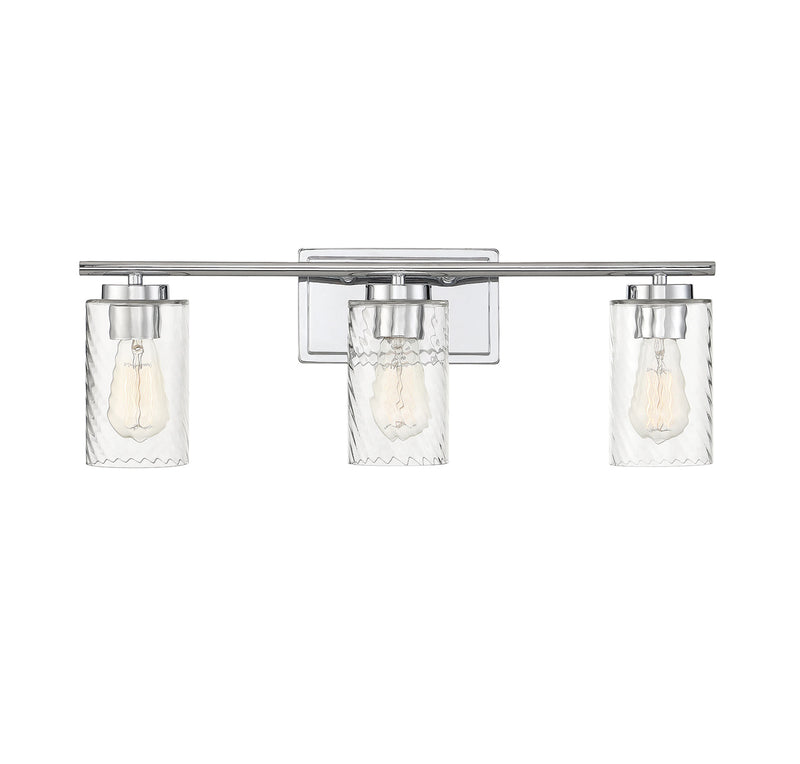 3-Light Bathroom Vanity Light in Chrome