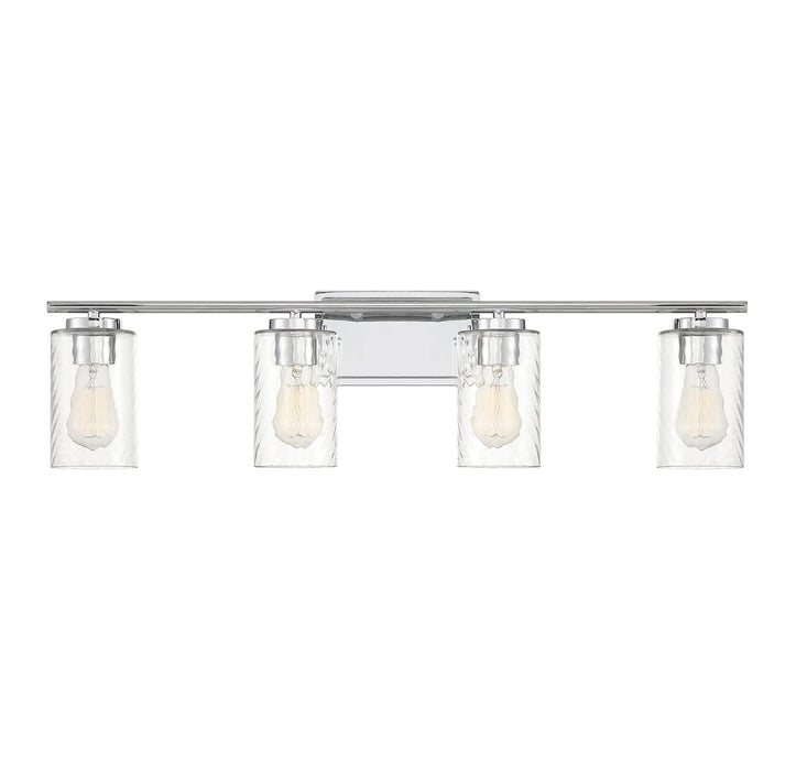 4-Light Bathroom Vanity Light in Chrome
