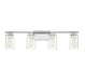 4-Light Bathroom Vanity Light in Chrome