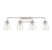 4-Light Bathroom Vanity Light in Polished Nickel