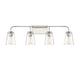 4-Light Bathroom Vanity Light in Polished Nickel