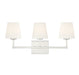 3-Light Bathroom Vanity Light in Polished Nickel