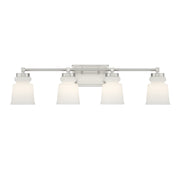 4-Light Bathroom Vanity Light in Brushed Nickel