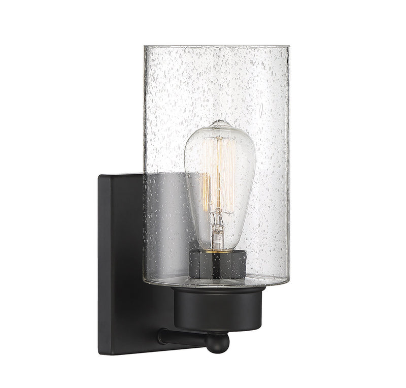 Meridian (M90013MBK) 1-Light Wall Sconce in Matte Black