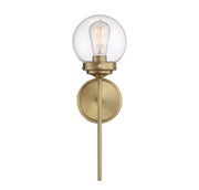 1-Light Wall Sconce in Natural Brass