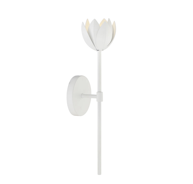 LED Wall Sconce in White
