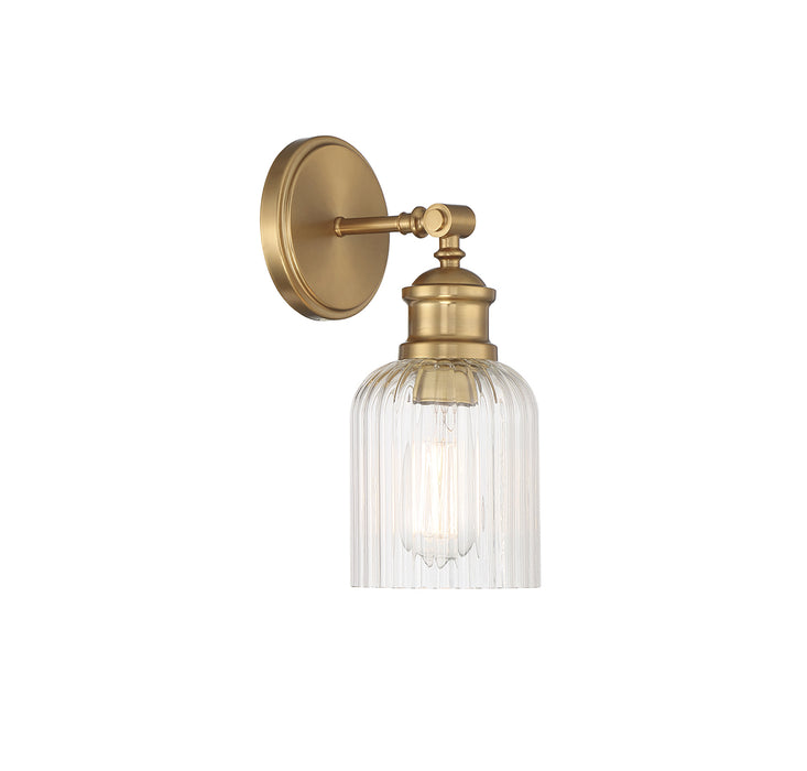 Meridian (M90083NB) 1-Light Wall Sconce in Natural Brass