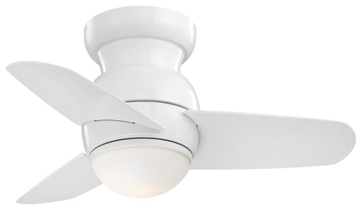Spacesaver 26" Flush Mount Ceiling Fan in White - Lamps Expo