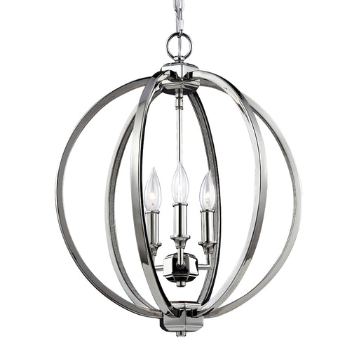 Corinne Pendant in Polished Nickel - Lamps Expo