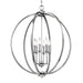Corinne Chandelier in Polished Nickel - Lamps Expo