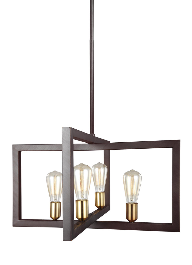 Finnegan Chandelier in New World Bronze - Lamps Expo