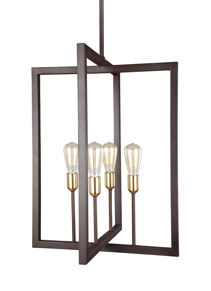 Finnegan Chandelier in New World Bronze - Lamps Expo