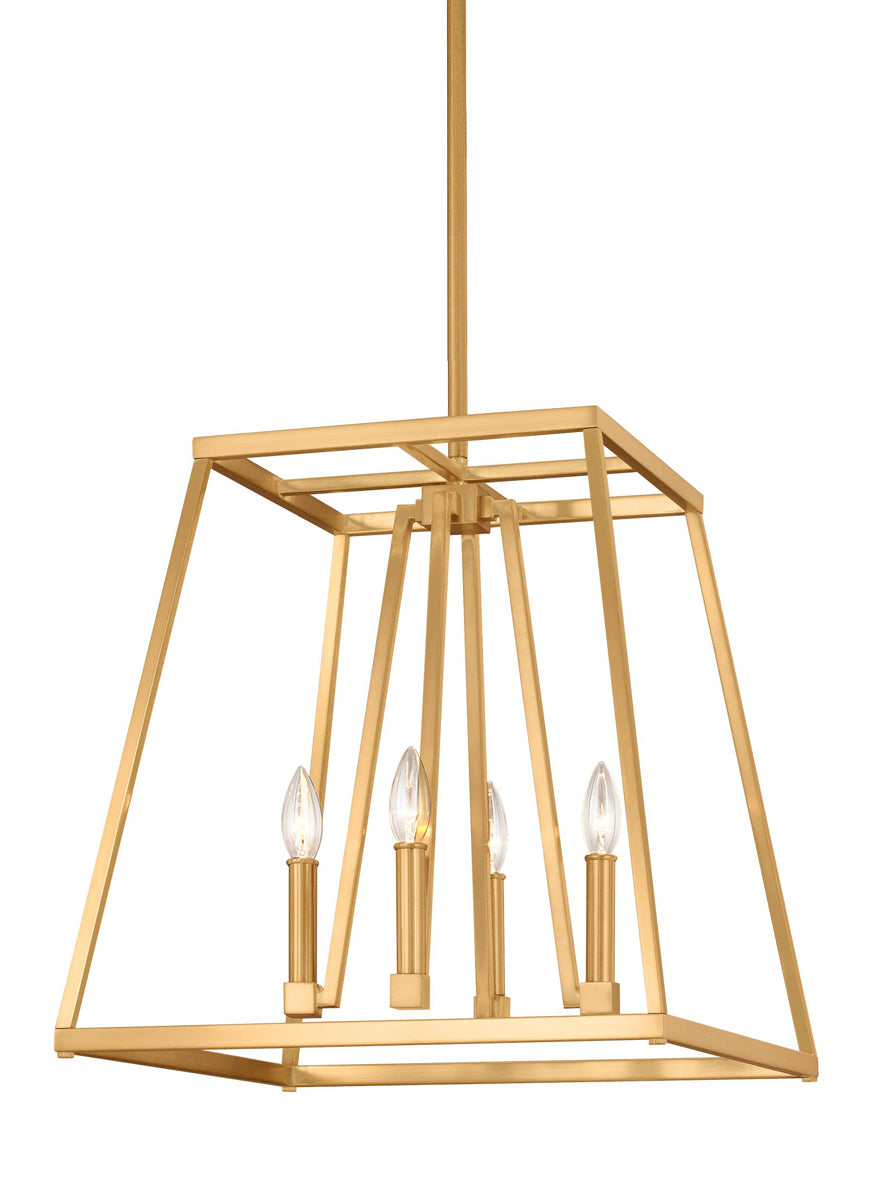 Conant Pendant in Gilded Satin Brass - Lamps Expo