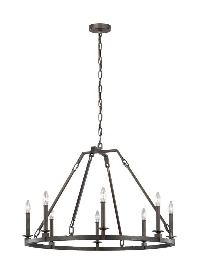 Landen Chandelier in Smith Steel - Lamps Expo