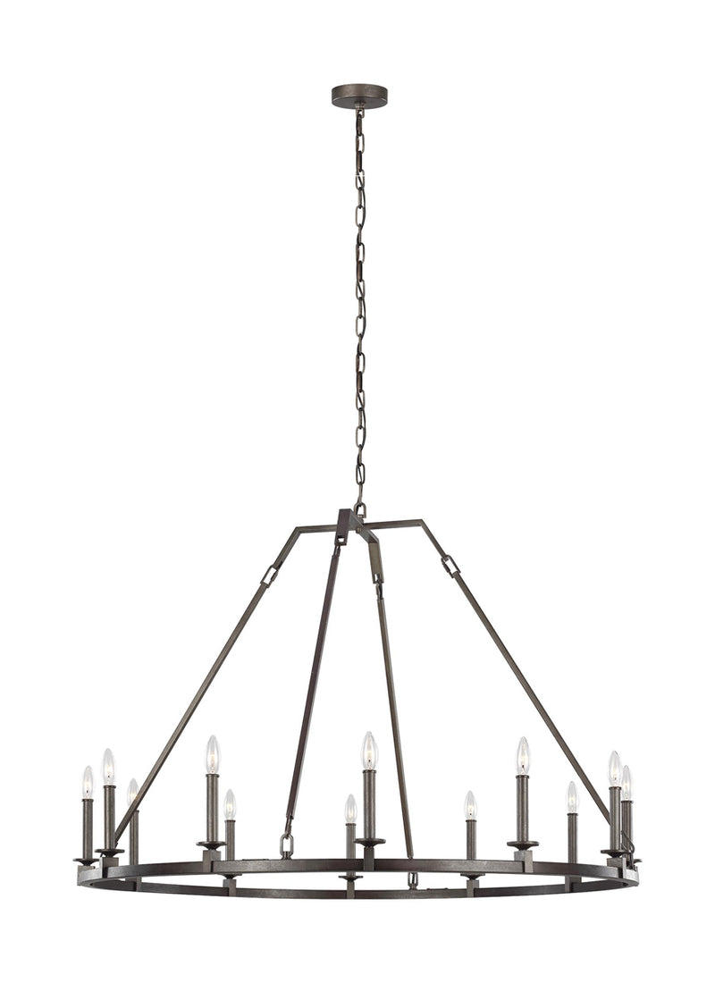 Landen Chandelier in Smith Steel - Lamps Expo