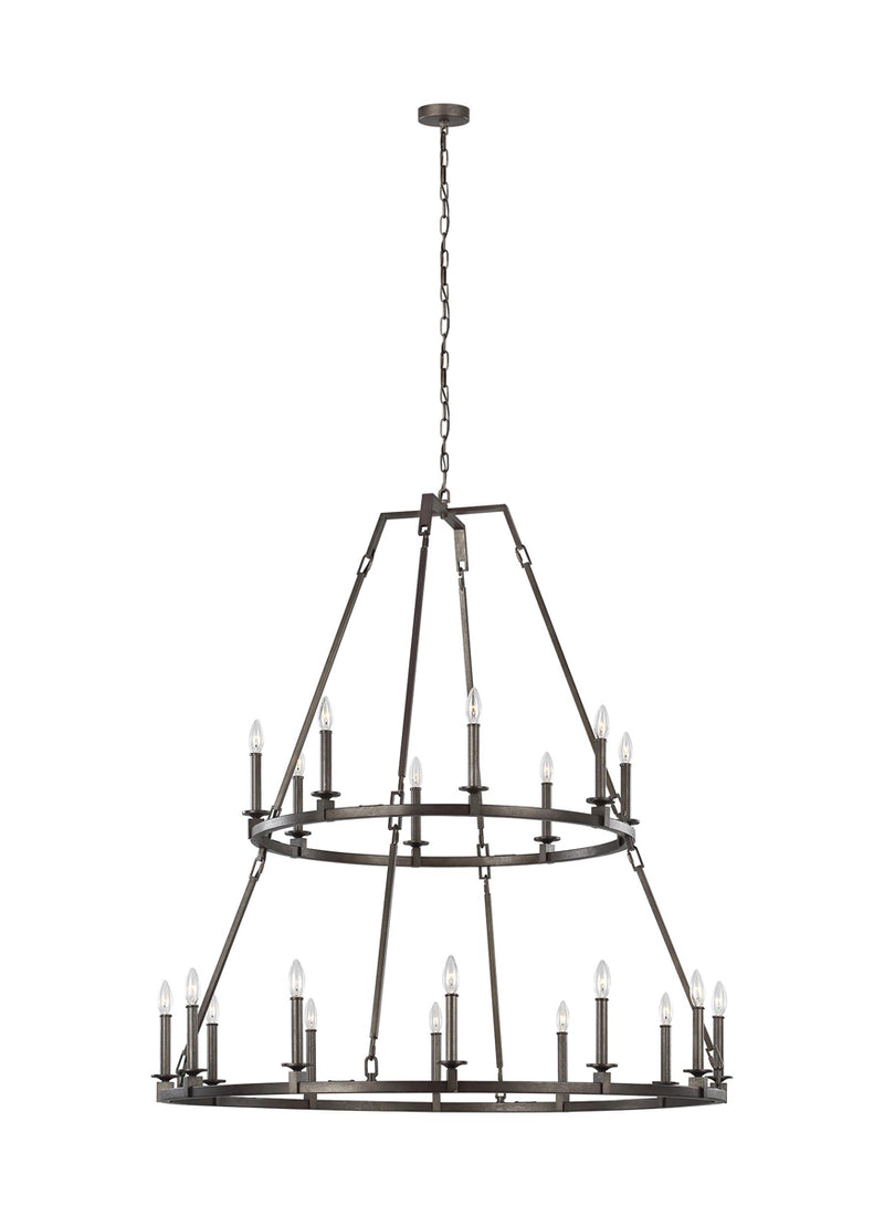 Landen Chandelier in Smith Steel - Lamps Expo