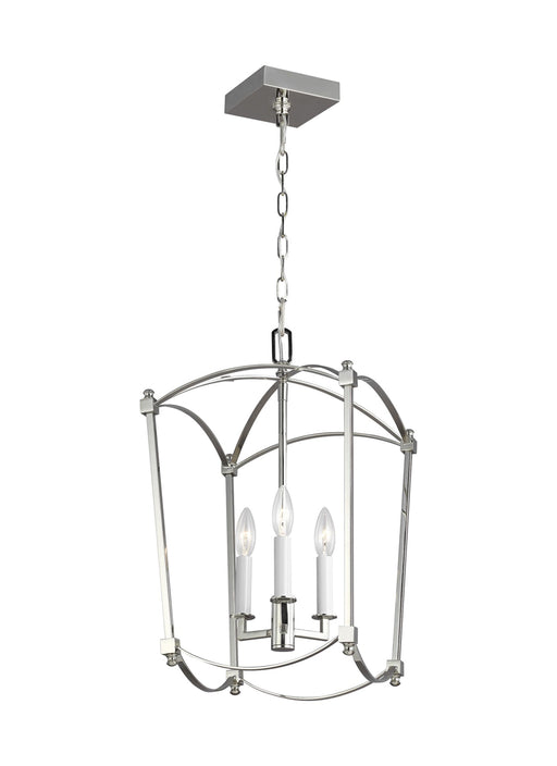 Thayer Chandelier in Polished Nickel - Lamps Expo