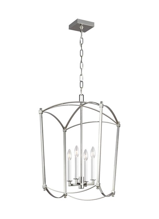 Thayer Chandelier in Polished Nickel - Lamps Expo