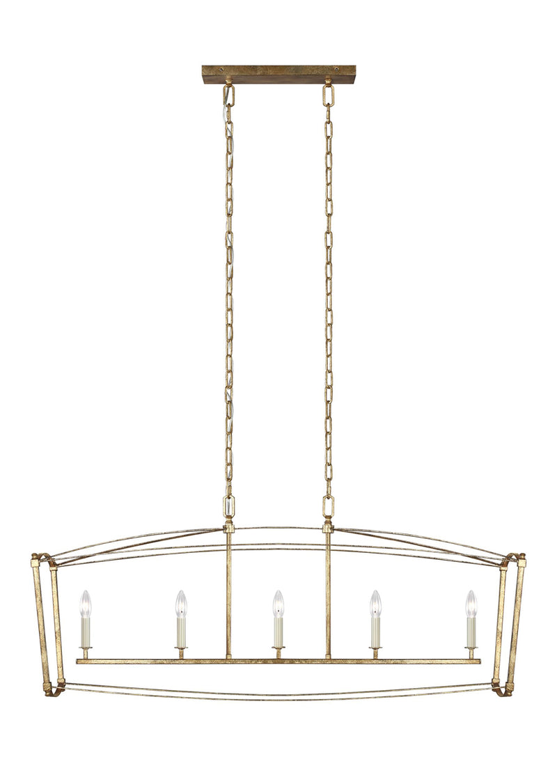 Thayer Chandelier in Antique Gild - Lamps Expo
