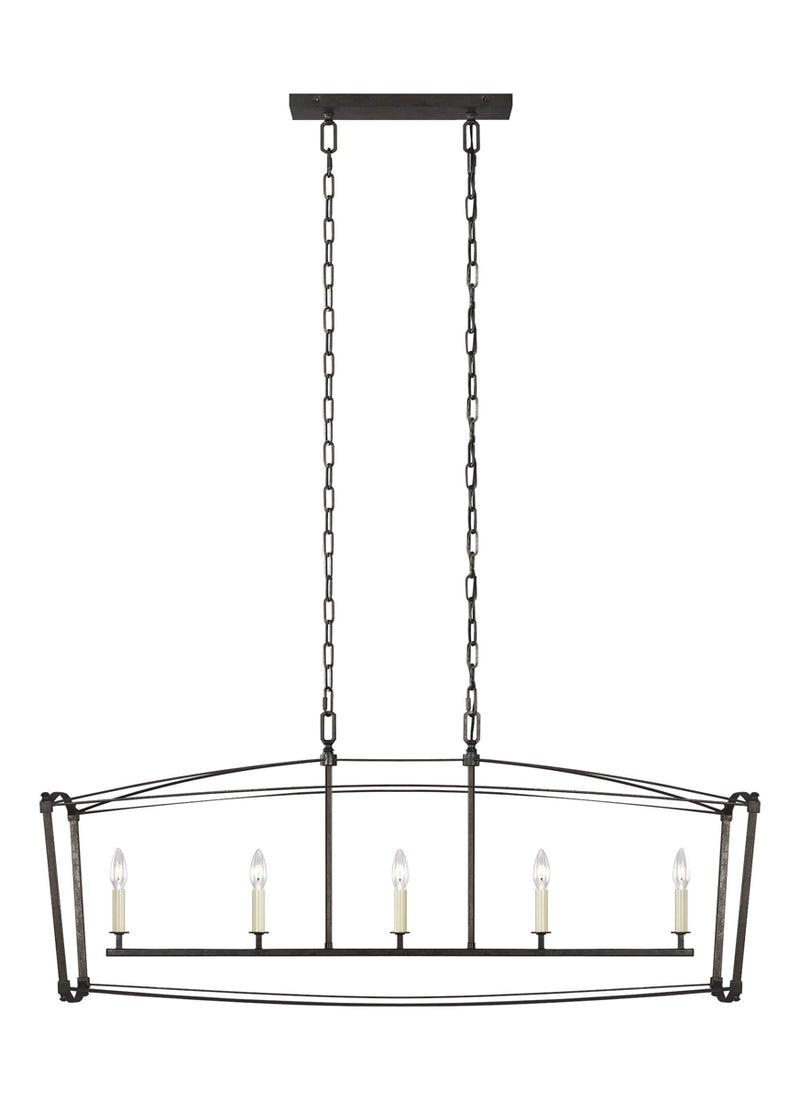 Thayer Chandelier in Smith Steel - Lamps Expo