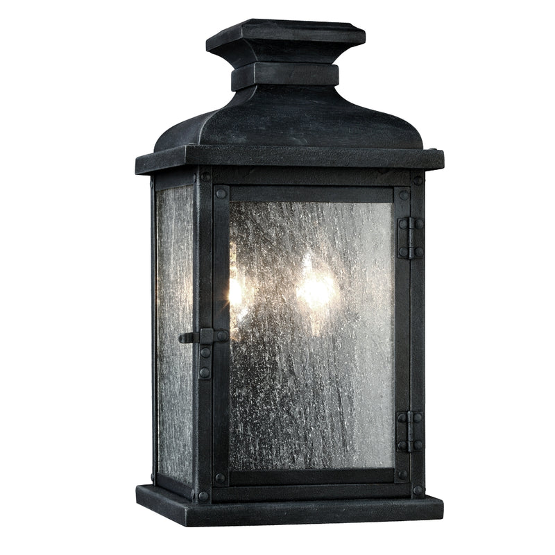 Pediment Outdoor Lighting in Dark Weathered Zinc - Lamps Expo