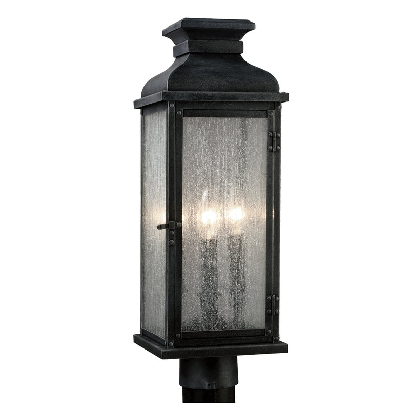 Pediment Outdoor Lighting in Dark Weathered Zinc - Lamps Expo