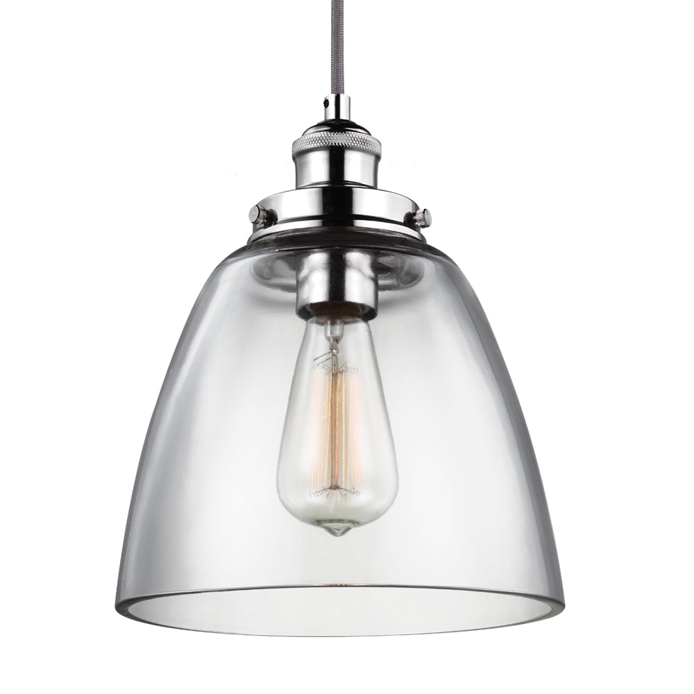 Baskin Pendant in Polished Nickel - Lamps Expo