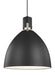 Brynne Pendant in Matte Black/Chrome - Lamps Expo
