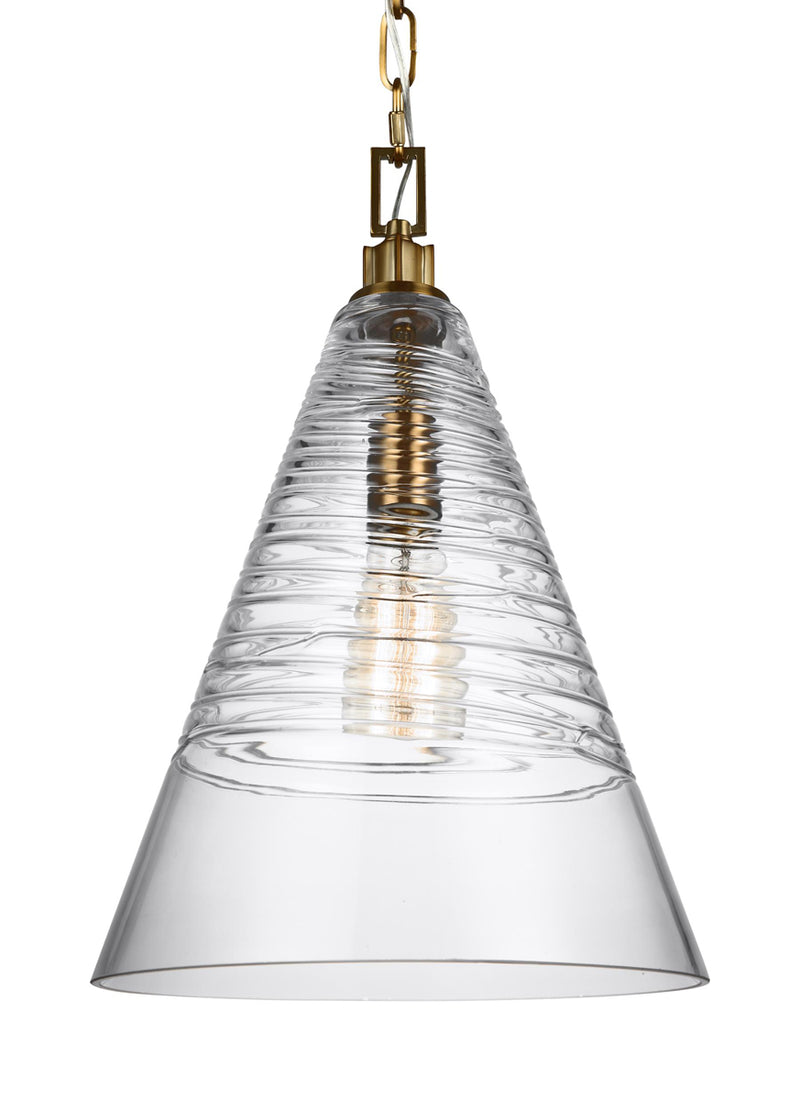 Elmore Pendant in Burnished Brass - Lamps Expo