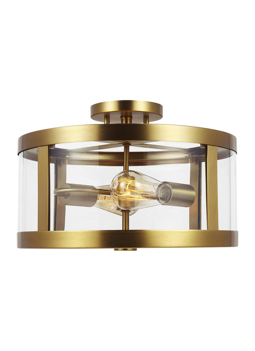 Harrow Ceiling Light in Burnished Brass - Lamps Expo