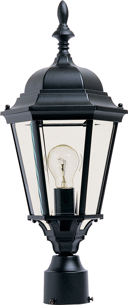 Westlake Cast 1-Light Outdoor Pole/Post Lantern in Black - Lamps Expo
