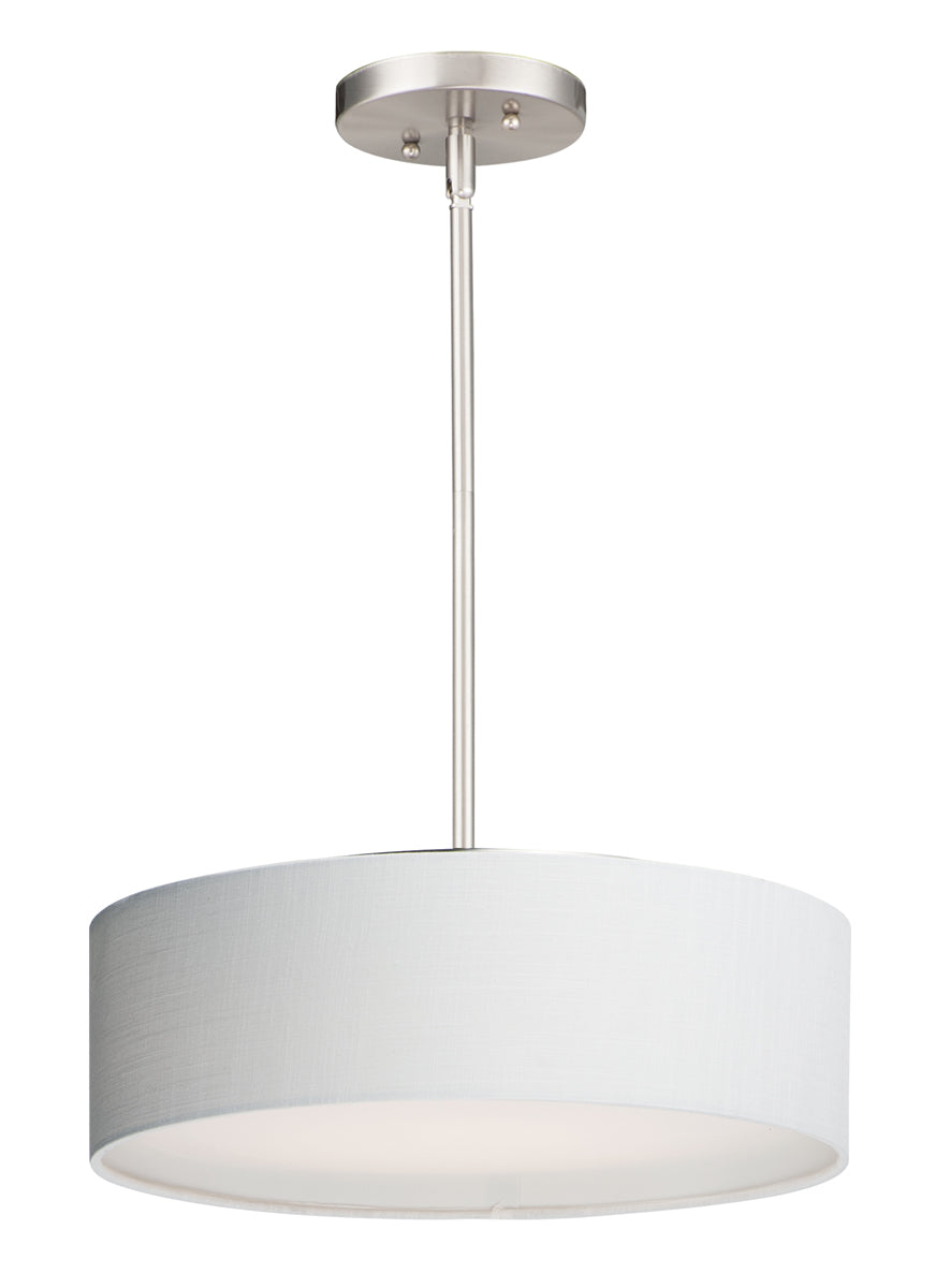 Prime 16"W LED Pendant in Satin Nickel - Lamps Expo