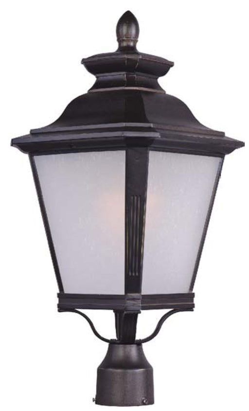 Knoxville 1-Light Outdoor Pole/Post Lantern in Bronze - Lamps Expo