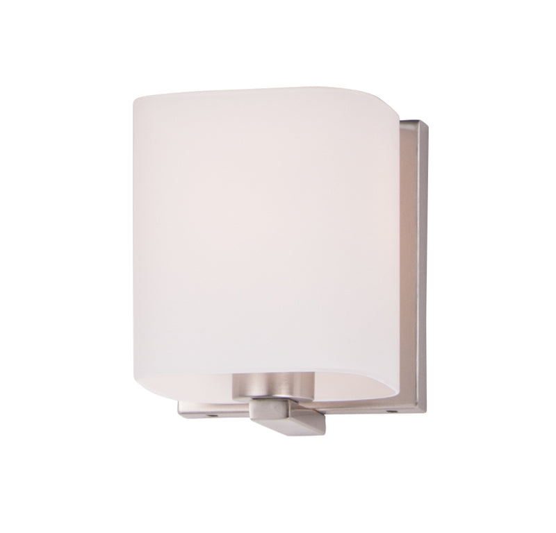 Wrap 1-Light Bath Vanity in Satin Nickel - Lamps Expo