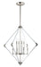 Lucent 8-Light Pendant in Polished Nickel with Clear Glass - Lamps Expo
