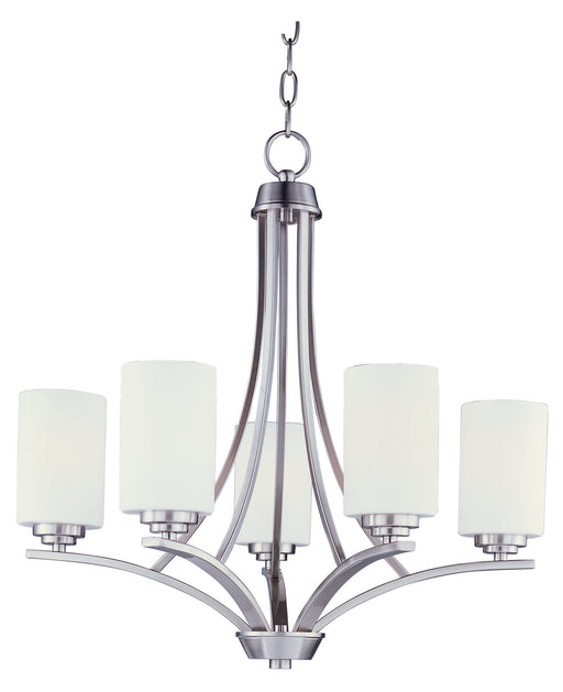 Deven 5-Light Chandelier in Satin Nickel - Lamps Expo