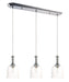 Centennial 3-Light Pendant in Polished Nickel with Clear Glass - Lamps Expo