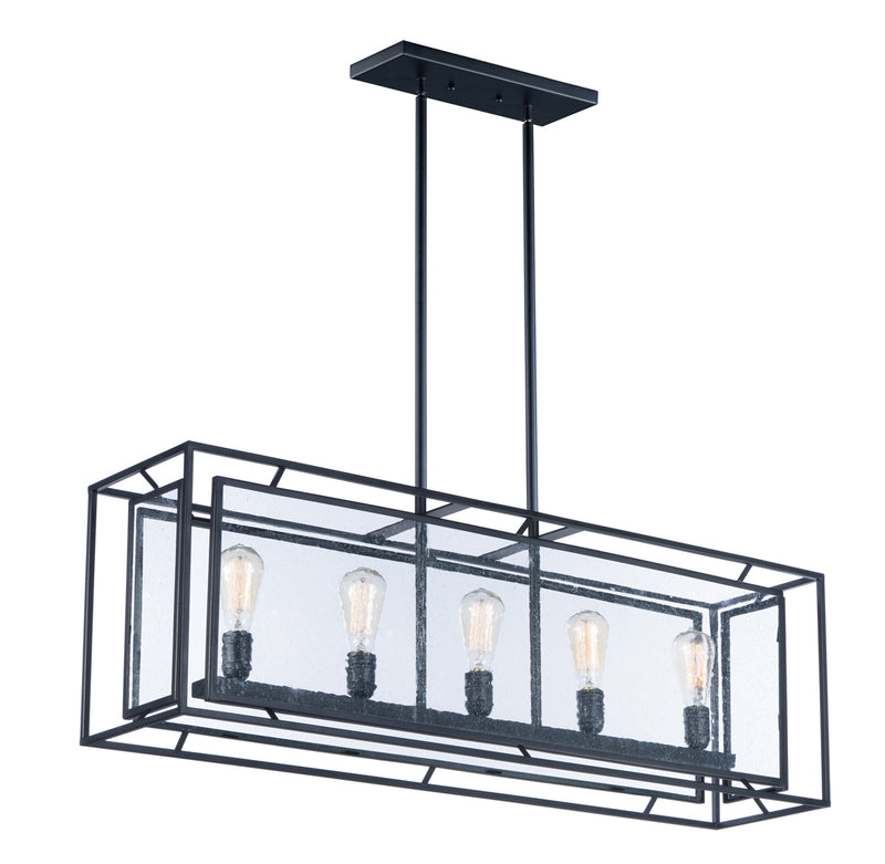 Era 5-Light Pendant in Black - Lamps Expo