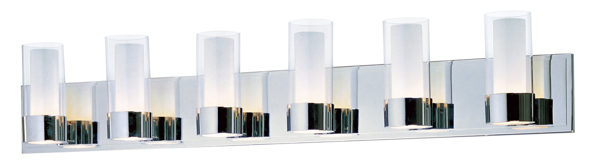 Silo 6-Light Bath Sconce in Polished Chrome - Lamps Expo