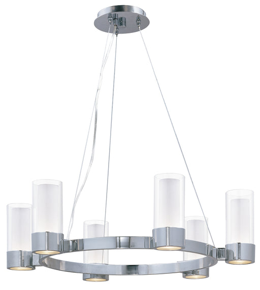 Silo 6-Light Chandelier in Polished Chrome - Lamps Expo