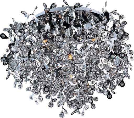 Comet 7-Light Flush Mount in Polished Chrome - Lamps Expo